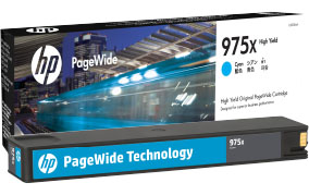 HP 975X High Yield Cyan Original PageWide Cartridge